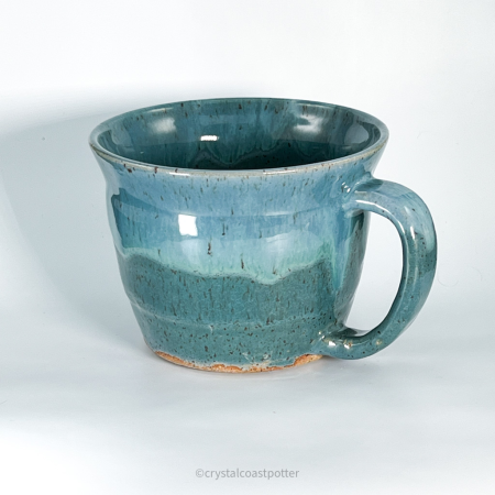 Teal Latte Style Mug