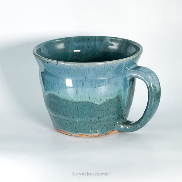 Teal Latte Style Mug